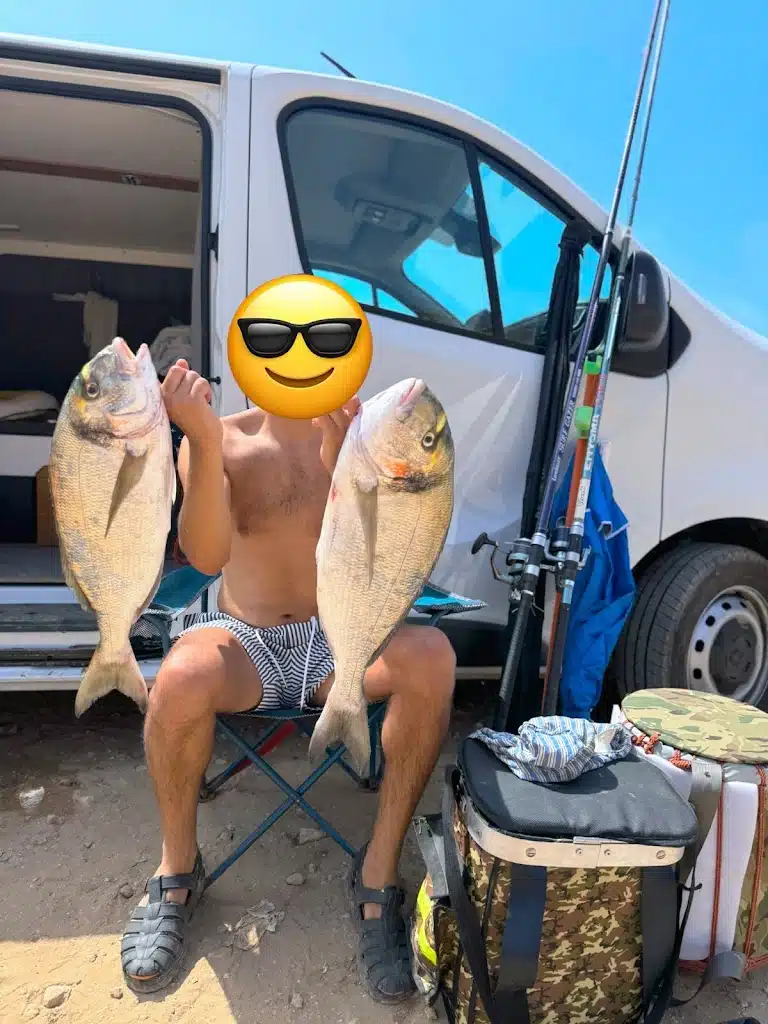 Fishing in Baba Camper Van