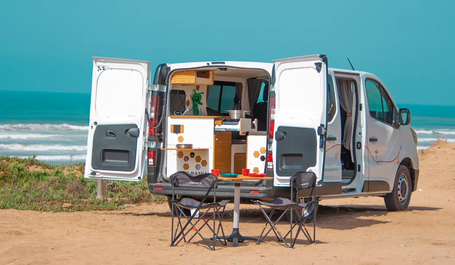 Camping sauvage au Maroc - Plage
