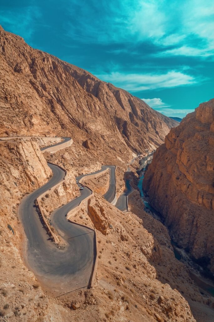 Montagnes d'Atlas au Maroc